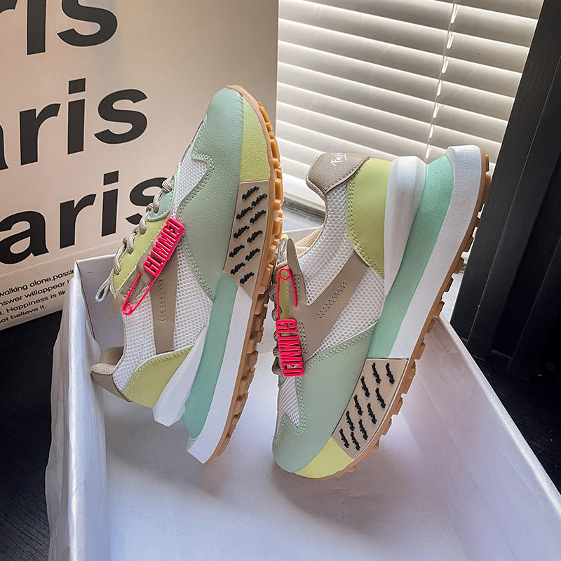 Daddy Breathable Summer Genuine Leather Thick Bottom Women's Clothing Argan Sneaker-7